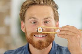 Funny Man With Daisy Beard On White Background For Holidays Photo And  Picture For Free Download