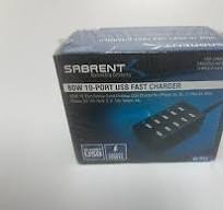 Sabrent 60W 10-Port Desktop USB Rapid Charger - Black | eBay