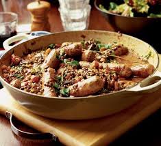 Lincolnshire Sausage Lentil Simmer Recipe Bbc Good Food Recipes Lentil Casserole Recipes