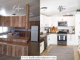 This image has dimension 1024x640 pixel and file size 0 kb, you can click the image above to see the large or full size photo. Farmhouse Kitchen Remodel Remodeling Our Double Wide Mobile Home Follow Along On Farmhouse Kitchen Remodel Manufactured Home Remodel Remodeling Mobile Homes