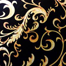 Black And Gold Fabric Upholstery Nl052 Italian Gold And Black Velvet Scroll Damask Upholstery Home Decor Fabric Home Decor Fabric Fabric Buy Fabric
