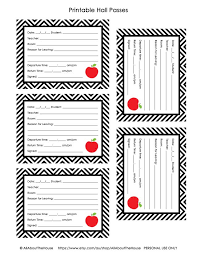 Free Printables Hall Pass Teacher Printable Classroom Passes