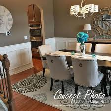 There's no dark color on the wall, the dark color is only available for other elements but a wall. Ekena Millwork 1 2 In X 2 In X 94 1 2 In Polyurethane Victorian Chair Rail Moulding Cha02x01vi The Home Depot