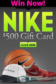 Get free nike gift cards. Win Nike 500 Gift Card Nike Gift Card Nike Gifts Gift Card