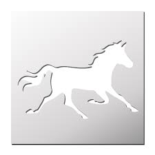 Pochoir Cheval Pochoir Cheval Galop Modeles De Creations En Bois