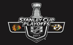 Image result for blackhawks vs predators game three logo
