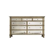 6 drawer dresser with mirror. Hooker Furniture Melange 9 Drawer Montage Mirrored Dresser In Champagne 638 90902
