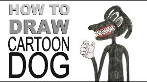 Running little dog cartoon for coloring. Cartoon Dog Posts Facebook