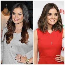 Side bun with blunt bangs. Hair Trends 21 Celebs Who Tried The Long Bob
