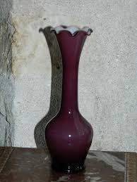 Ancien Petit Vase En Verre Vintage Francaise French Collection Vintage Vase