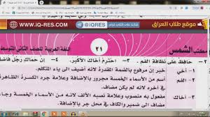 حل تمارين قواعد الاسماء الخمسة للصف الثاني المتوسط المنهج الجديد 2020 Hd Youtube