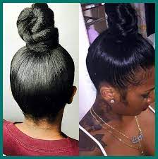 Bun Hairstyles With Weave Braided Bun Updo Hairstyles Black Updo Hairstyles With Wea Hair Styles Best Human Hair Extensions Natural Hair Styles For Black Women