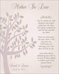 Mother In Law Wedding Gift Mother Of The Groom Gift From Etsy Mother In Law Gifts Bride And Groom Gifts Wedding Poems