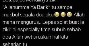Maybe you would like to learn more about one of these? Betapa Powernya Zikir Allahumma Yaa Barik Informasi Santai