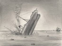 drawing of titanic sinking mediashow