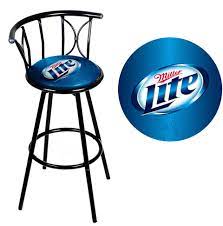 All miller lite beer apparel is officially licensed and most ship within 24 hours. Miller Lite Weatherproof Padded Outdoor Bar Stool Black Newegg Com
