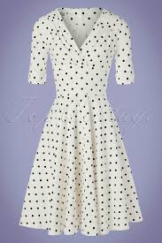 Black And White Dots Dress Meme Deze 50s Delores Dot Swing Dress Inwhite And Black Is Pure Dotted Delight You Ll Definitely Steal The Show Whenwearing This Re Swing Dress White Dress Dresses