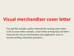Visual Merchandiser Cover Letter
