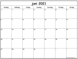 Årskalender kalender 2021 skriva ut gratis : Juni 2021 Kalender Svenska Kalender Juni