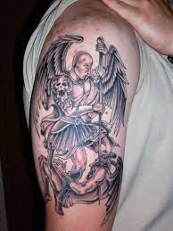 Tattoos of angels and demons. Tattoo Sexy Girl Angel And Demon Tattoos