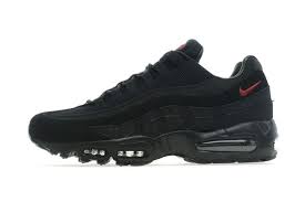 Nike Air Max 95 Black Team Red Nike Air Max Nike Air Max 95 Nike Running Shoes Women