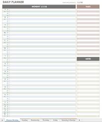 2018 Daily Planner Template Daily Calendar Template Day Planner Template Daily Planner Template