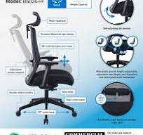 Boss Mesh Chair, w/ Headrest