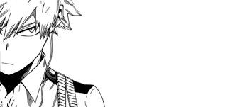 Perfect screen background display for desktop, iphone, pc, laptop, computer, android phone, smartphone, imac, macbook, tablet, mobile device. Bakugo Black And White Boku No Hero Academia Anime