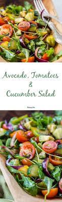 Avocado Tomato And Cucumber Salad Recipe Delicious Salads Healthy Healthy Summer Salads