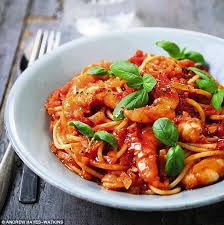 The Hairy Bikers Healthy Meals In Half An Hour Chilli Prawn Pasta Best Pasta Dishes Prawn Pasta Pasta Dishes