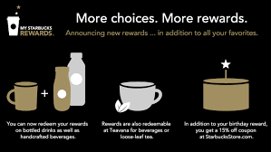 In order for you to receive the starbucks birthday reward, you have to either have their mobile app or be a member with a registered card on their cold fruity drinks consist of smoothies (only available in a grande but you can ask them to pour it into a venti cup to ensure you get everything from the. Starbucks Offers Even More Choices And Benefits To My Starbucks Rewards Members Business Wire