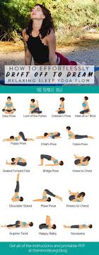 Relaxing Bedtime Yoga Free Printable Pdf Bedtime Yoga Bedtime Yoga Sequence Easy Yoga Workouts