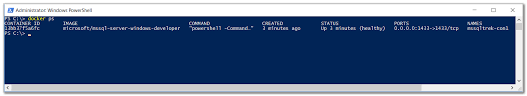 Sql Server With A Docker Container On Windows Server 2016