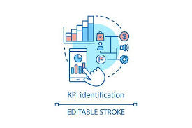Kpi Identification Concept Icon Kpi Line Illustration Concept