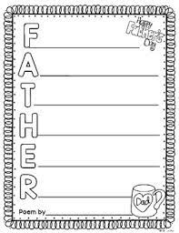 Write an acrostic poem about your father. Free Father S Day Acrostic Poem Template By Kim S Creations Tpt