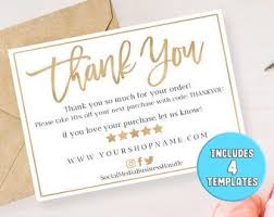 Business Thank You Cards Instant Download Business Card Etsy Business Thank You Cards Business Thank You Download Business Card