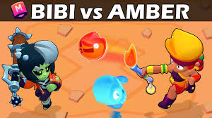 Today we put the brawler amber up against crow! Bibi Vs Amber 30 Test Brawl Stars Youtube