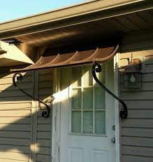 6ft Curved Aluminum Window Or Door Awning With Decorative Scrolls Or Spears Door Awnings Updating House Metal Awning
