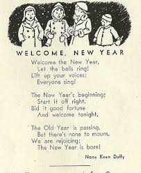 A Charming Vintage New Year S Poem From The 1940s Vintage 1940s New Years Poetry New Year Poem Poetry For Kids Childrens Poems