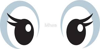 Girly Cartoon Eyes With Long Eyelashes Stickers Stickers By Mhea Cartoon Eyes Longer Eyelashes Eyelashes