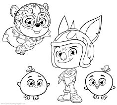 Now you can bring your child's both loves together with these printable coloring pages, featuring their favorite heroes. Top Wing S Characters Coloring Page Free Printable Coloring Pages For Kids