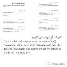 Berisikan peringatan kepada orang yang sibuk dengan urusan dunia agar ingat kematian dan hari perhitungan. Tulis Kan Surah At Takasur Beserta Arti Jika Tau Brainly Co Id