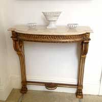 Classic Lines International French Antique Furniture And Decorative Art Hall Console Table French Console Table Hand Painted Wall Mounted Console Requires Fixi