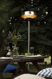 Aluminium And Steel Free Standing Silver Heater Electric Garden Heater Patio Heater Patio Outdoor Heaters Patio
