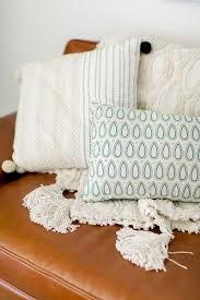 Our Home Tour Now Live On Domino Com Pillows Decorative Diy Blue Pillows Decorative Vintage Decorative Pillows
