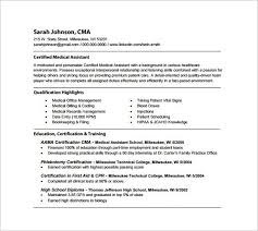 The resume format offers standard pointers on career summary which is followed by mention of degrees achieved by the doctor as well as research area and the current place. Medical Assistant Resume Template 8 Free Word Excel Pdf Format Download Free Premium Medical Assistant Resume Medical Resume Medical Resume Template