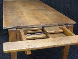 Rustic meets modern in this free diy dining room table plan from shanty 2 chic. Diy Farmhouse Table With Self Storing Leaves Google Search Dining Table With Leaf Small Kitchen Tables Diy Farmhouse Table