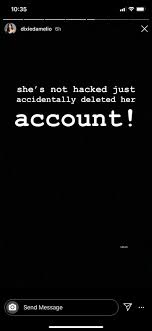 Sorry u guys i couldn't find the live she went on nextt my instagram: Charlie D Amelio Accidentally Deleted Her Instagram Account