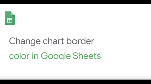 How To Change Chart Border Color In Google Sheets