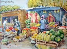(the thicker the paper, the. Market Drawing Google Search Boho Art Drawings Perspective Art Nature Canvas Painting